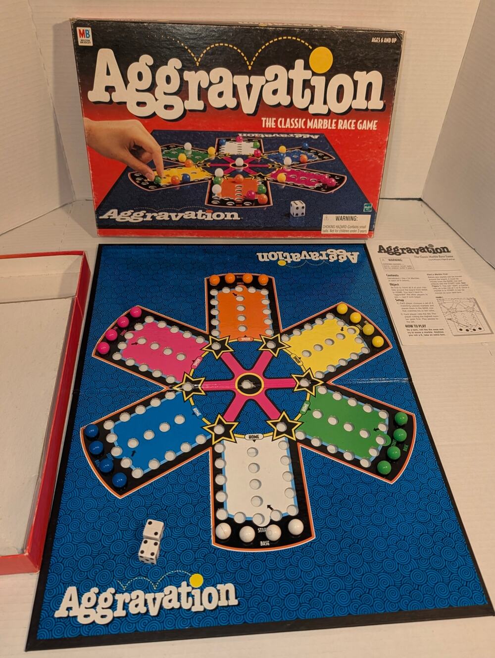 1999 Aggravation Game The Classic Marble Game Complete